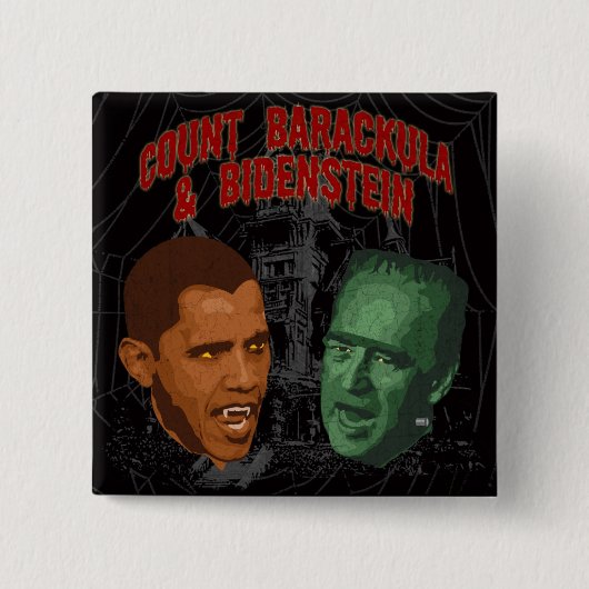 Count Barackula en Bidenstein Vierkante Button 5,1 Cm (Voorkant)