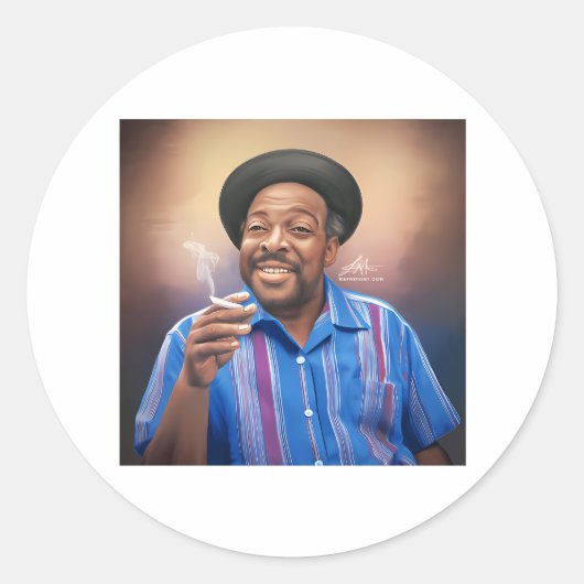 Count Basie Ronde Sticker (Voorkant)
