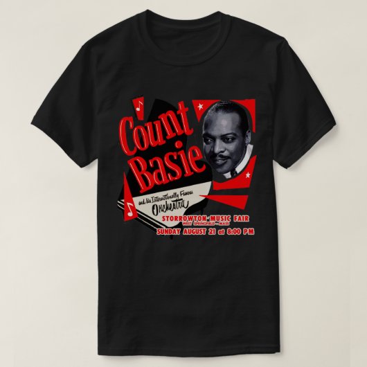 Count Basie T-shirt (Design voorkant)