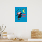 Count Catula Funny Pun Cartoon Poster (Keuken)