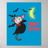 Count Catula Funny Pun Cartoon Poster (Voorkant)