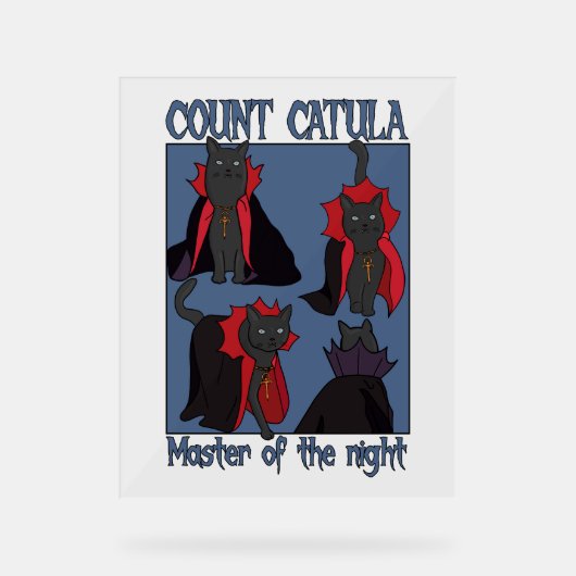 Count Catula Master of the Night Acryl Bord (Voorkant)