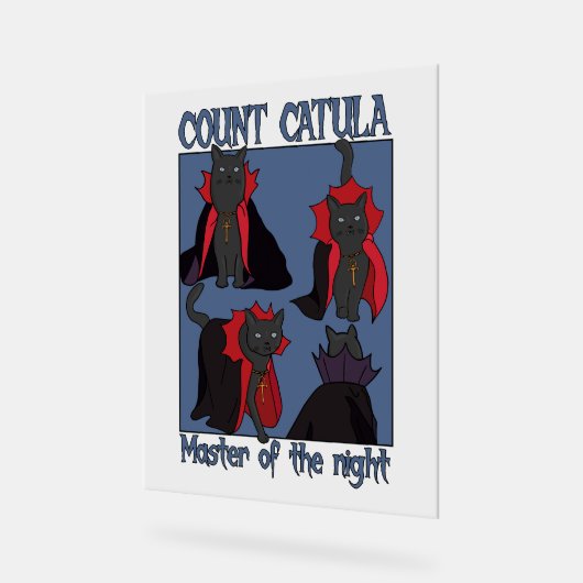 Count Catula Master of the Night Acryl Bord (Hoek)
