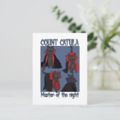 Count Catula Master of the Night Briefkaart (Staand voorkant)