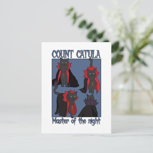 Count Catula Master of the Night Briefkaart (Staand voorkant)