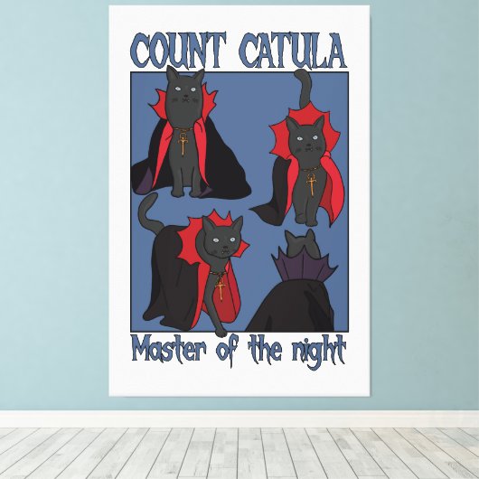 Count Catula Master of the Night Canvas Afdruk (Insitu (Houten vloer))
