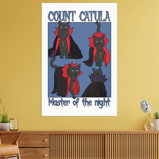 Count Catula Master of the Night Canvas Afdruk (Insitu (Woonkamer))