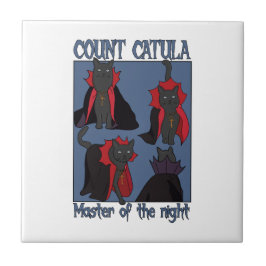 Count Catula Master of the Night Tegeltje