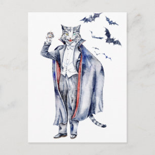 Count Catula Vampire Cat Briefkaart