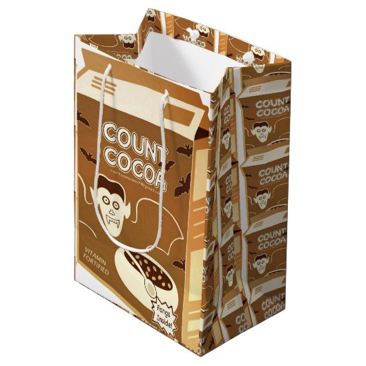 Count Cocoa Cerebox cadeautas (Voorkant Gekanteld)