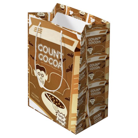 Count Cocoa Cerebox cadeautas (Achterkant Gekanteld)