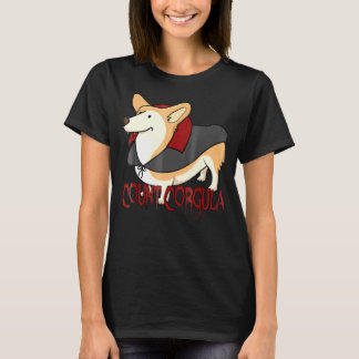 Count Corgula Halloween Corgi Dog Vampire Dracula T-shirt
