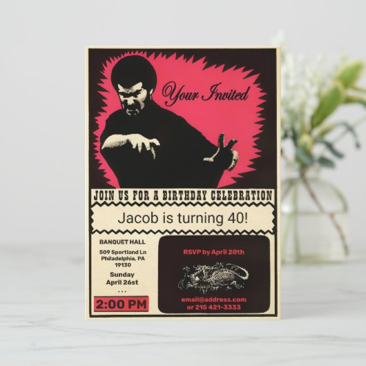 Count Dante Stijl  Kaart (Staand voorkant)