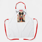 Count DOGcula Afghaanse hond Grappig Halloween Schort (Voorkant)