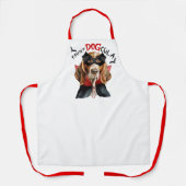 Count DOGcula Basset Hound Dog Funny Halloween Schort (Voorkant)