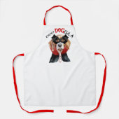 Count DOGcula Beagle Hond Grappig Halloween Schort (Voorkant)