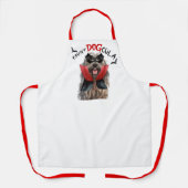 Count DOGcula Bergamasco Hond Grappig Halloween Schort (Voorkant)