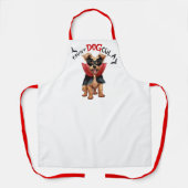 Count DOGcula Berger Picard Hond Grappig Halloween Schort (Voorkant)