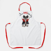 Count DOGcula Bichon Frise Hond Grappig Halloween Schort (Voorkant)