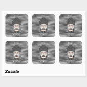 Count Dracula 2026 Bookplate Vierkante Sticker (Vel)