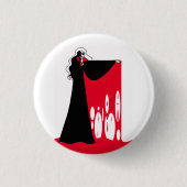 Count Dracula Blood Cape Button (Voorkant)