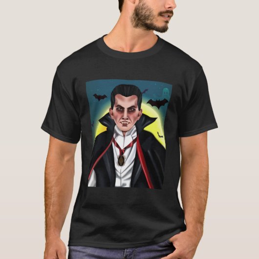 Count Dracula Halloween T-shirt (Voorkant)