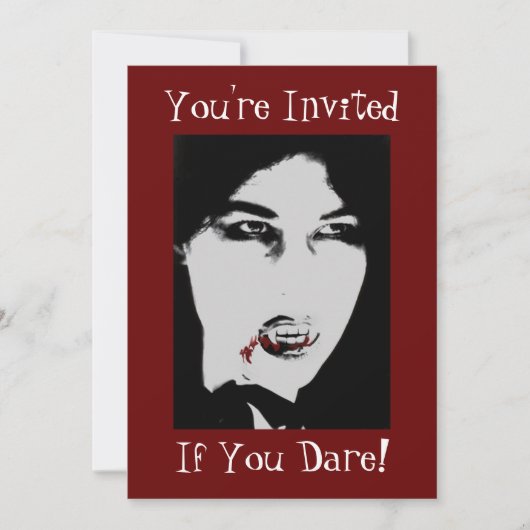 Count Dracula Halloween Vampire Innodiging Kaart (Voorkant)