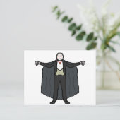 Count Dracula Vampire Briefkaart (Staand voorkant)
