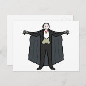 Count Dracula Vampire Briefkaart (Voorkant / Achterkant)