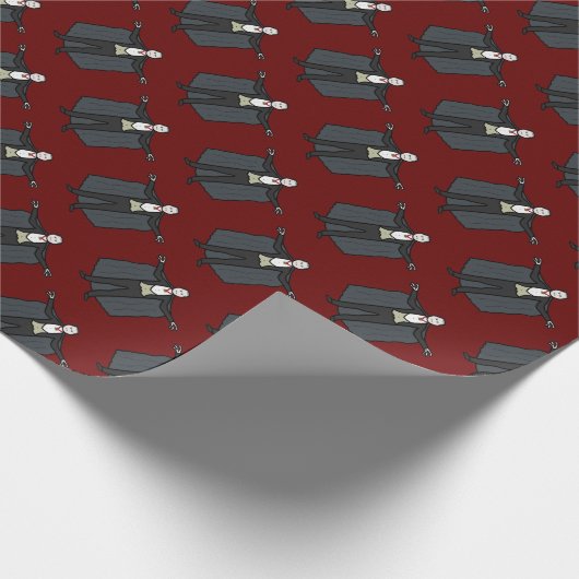 Count Dracula Vampire Cadeaupapier (Hoek)