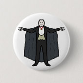 Count Dracula Vampire Ronde Button 5,7 Cm (Voorkant)