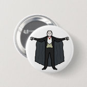 Count Dracula Vampire Ronde Button 5,7 Cm (Voorkant /achterkant)