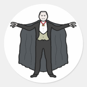 Count Dracula Vampire Ronde Sticker