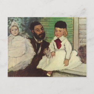 Count Lepic en zijn dochters - Edgar Degas  Briefkaart