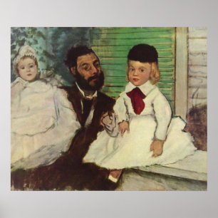 Count Lepic en zijn dochters - Edgar Degas Poster