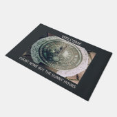 Count niets behalve Sunny Hours Sundial Welkom Deurmat (Schuin)