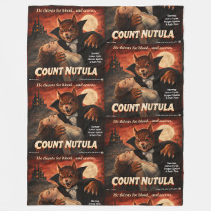 Count Nutula Retro Film Parodie Fleece Deken