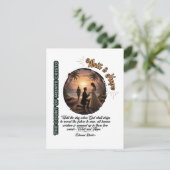 Count of Monte Cristo Wait & Hope Sunset Flat Card (Staand voorkant)