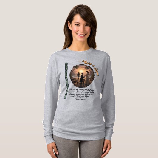 Count of Monte Cristo Wait & Hope Sunset T-shirt (Voorkant volledig)