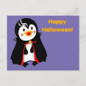 Count Pengula Happy Halloween Feestdagenkaart (Voorkant)