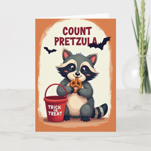 Count Pretzulas Spooky Snack Kaart (Voorkant)