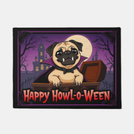 Count Pug Happy Howl-o-Ween Deurmat