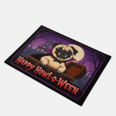 Count Pug Happy Howl-o-Ween Deurmat (Schuin)