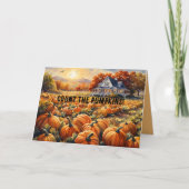 COUNT PUMPKINS HOLIDAY KAART (Voorkant)