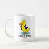 Count Quackula Funny Duck Pun Koffiemok (Links)