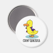 Count Quackula Funny Duck Pun Magneet (Voorkant / Achterkant)