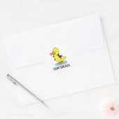 Count Quackula Funny Duck Pun Ronde Sticker (Envelop)