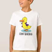 Count Quackula Funny Duck Pun T-shirt (Voorkant)