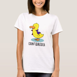 Count Quackula Funny Duck Pun T-shirt