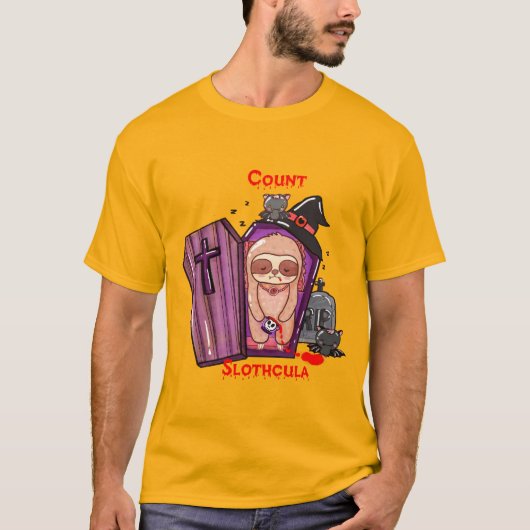 Count Slothcula T-shirt (Voorkant)